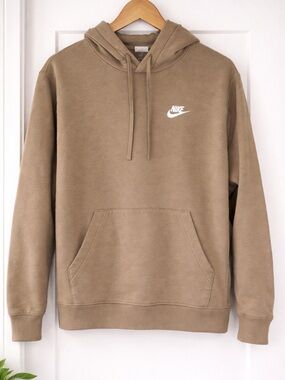 Nike Tan Pullover Hoodie - small